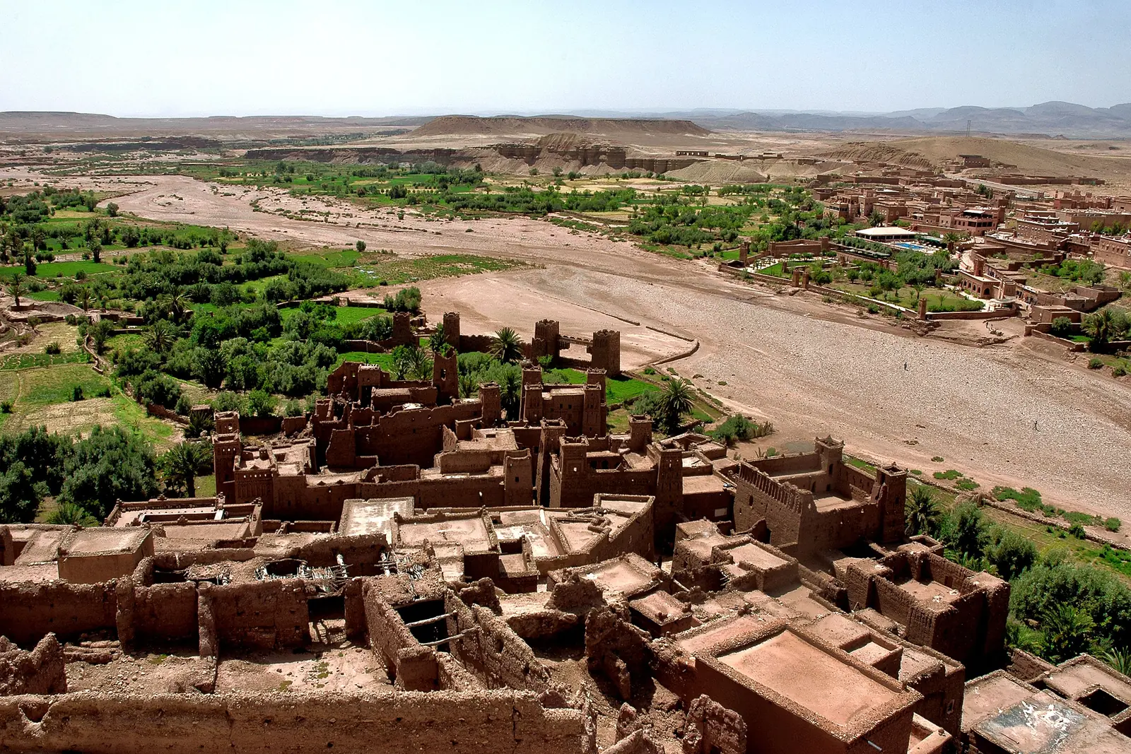 The ksar of Aït Ben Haddou seen from the granary
