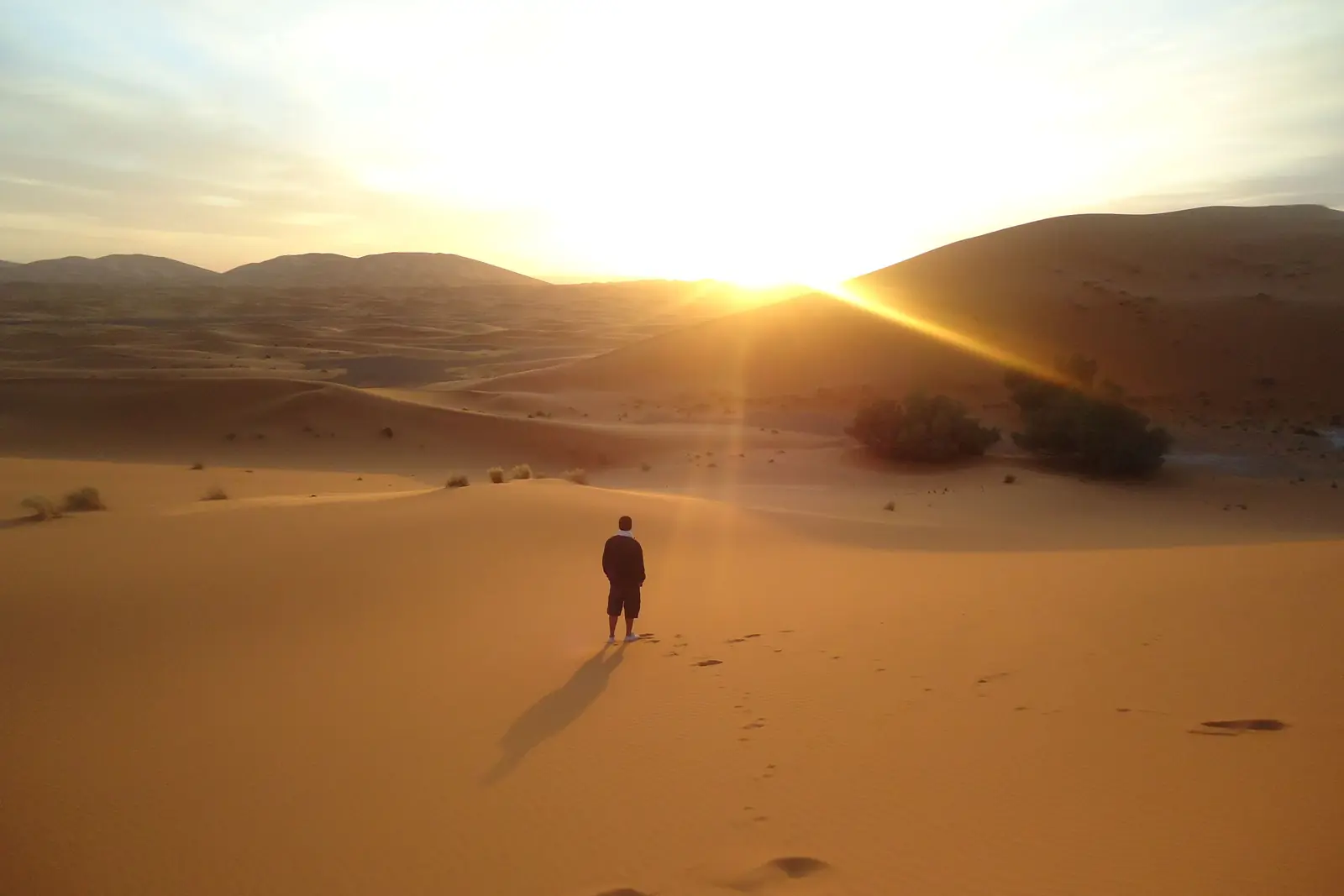 Sunrise on the dunes, Merzouga